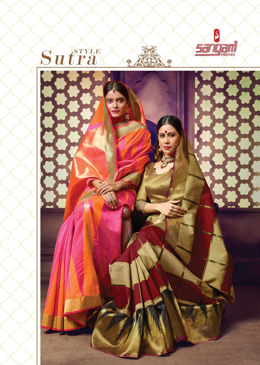 Sangam Presents Zamdani Cotton Handloom Sarees