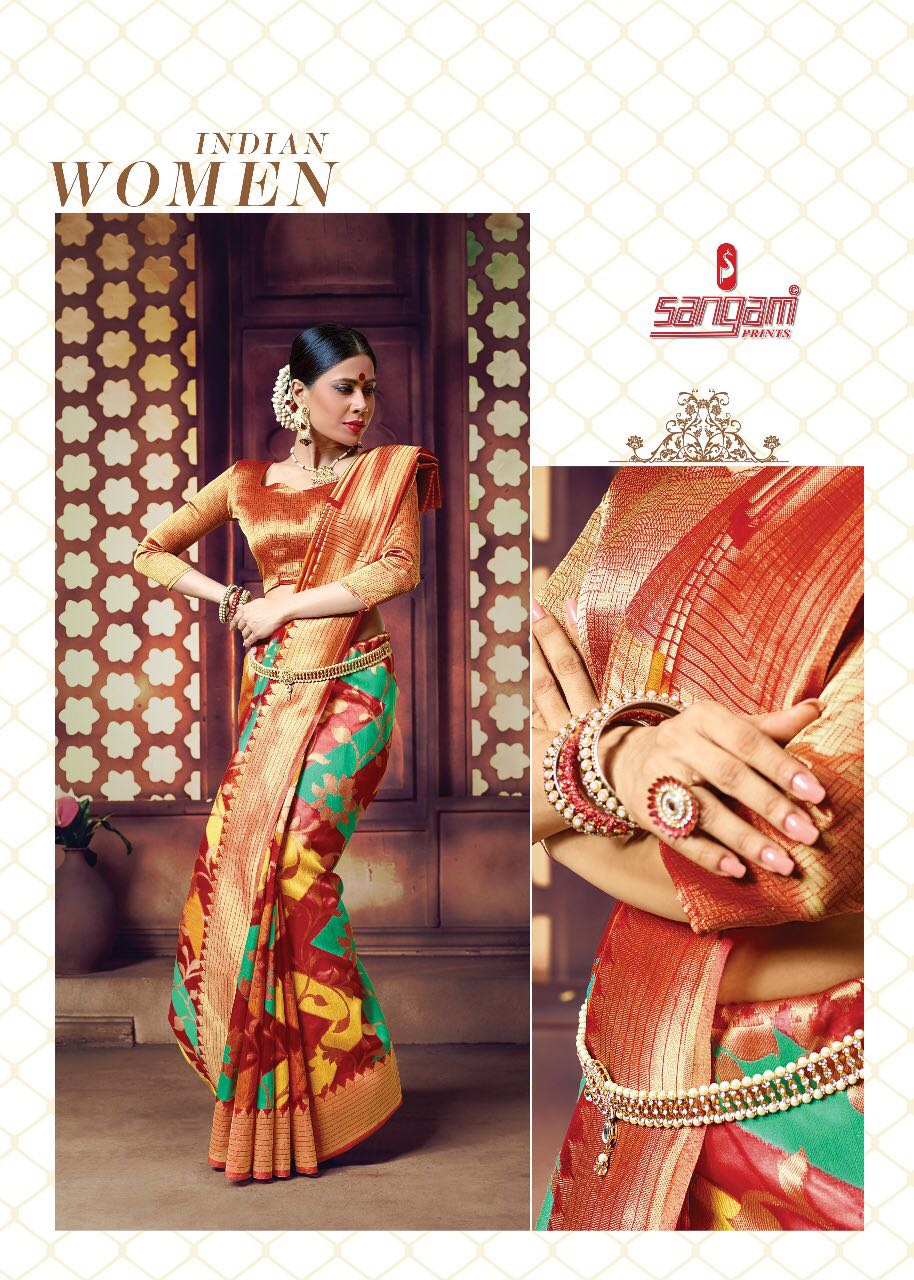 Sangam Presents Zamdani Cotton Handloom Sarees