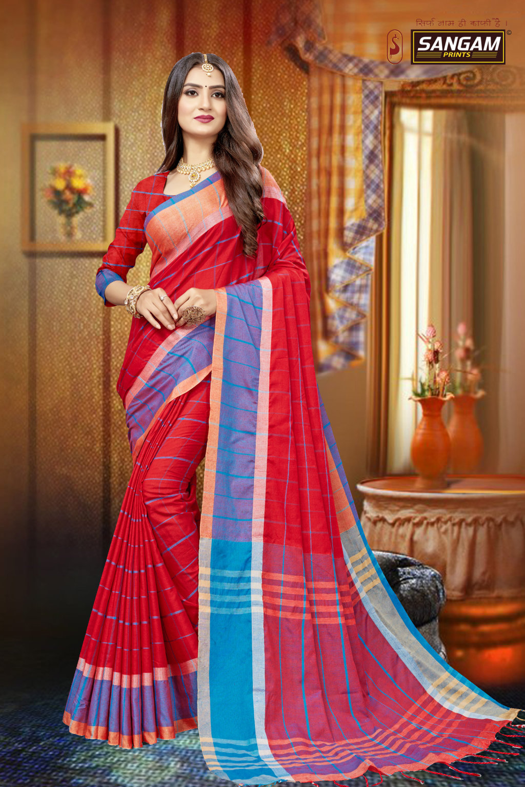 Sangam Presents Red Carpet Vol-1 Linen Cotton Sarees