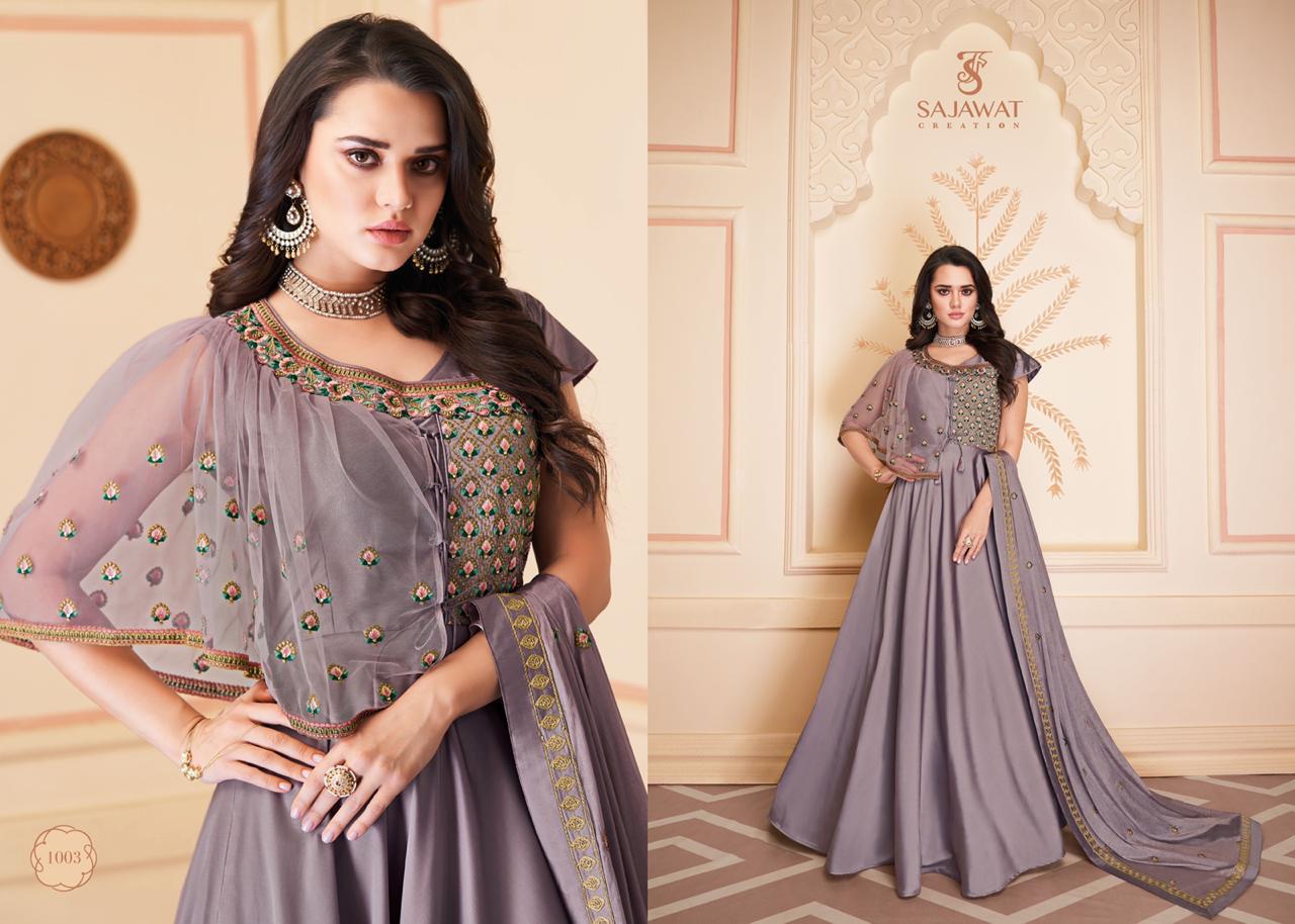 Sajawat Siphora Vol 1 Designer Readymade Long Gown