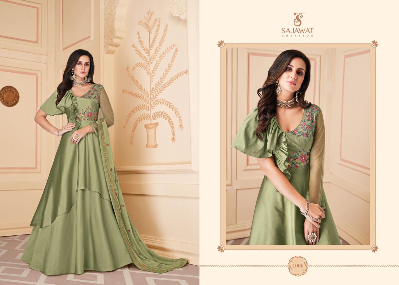 Sajawat Siphora Vol 1 Designer Readymade Long Gown