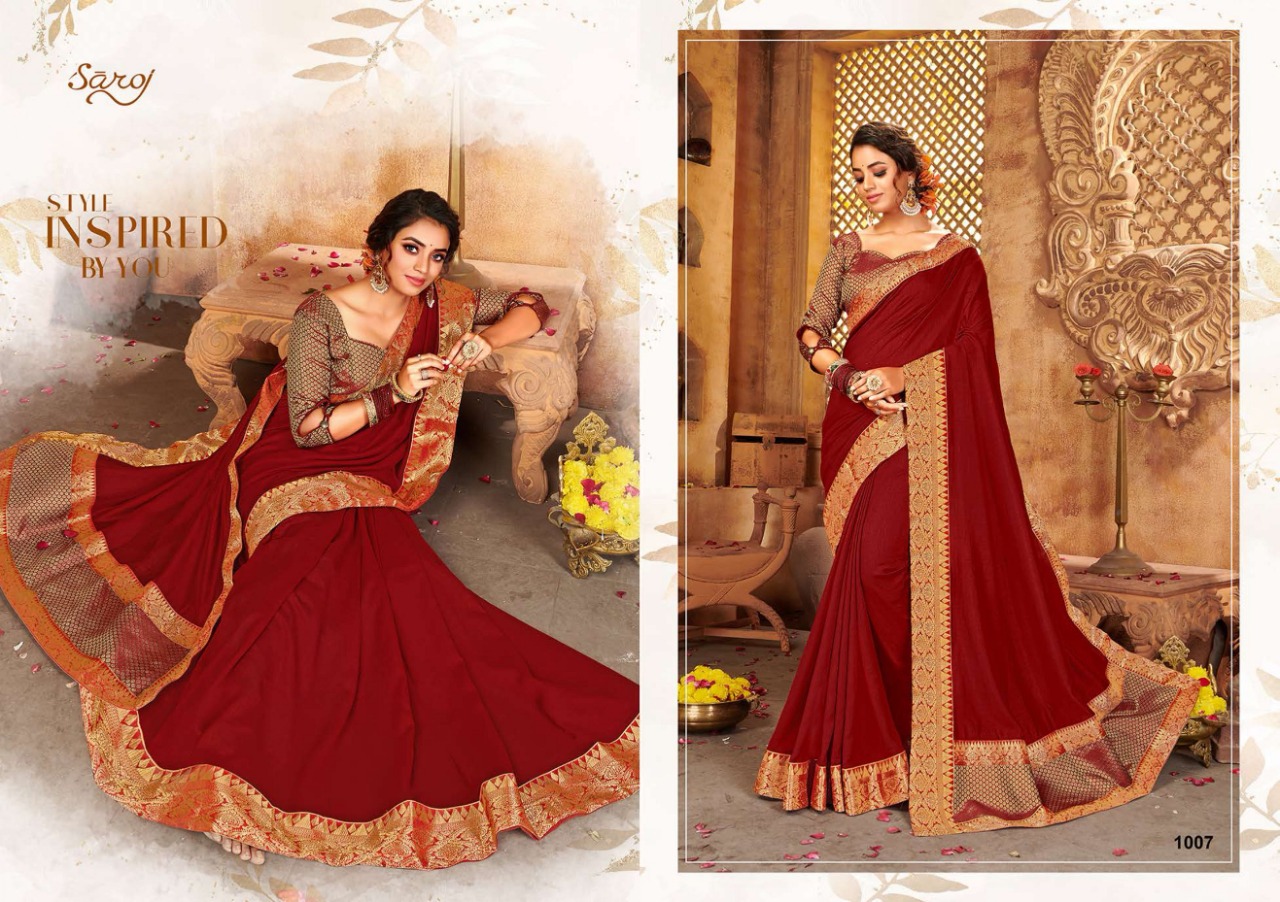 Saroj  Presents  Tabassum  Festive Wear Silk Sarees Collection