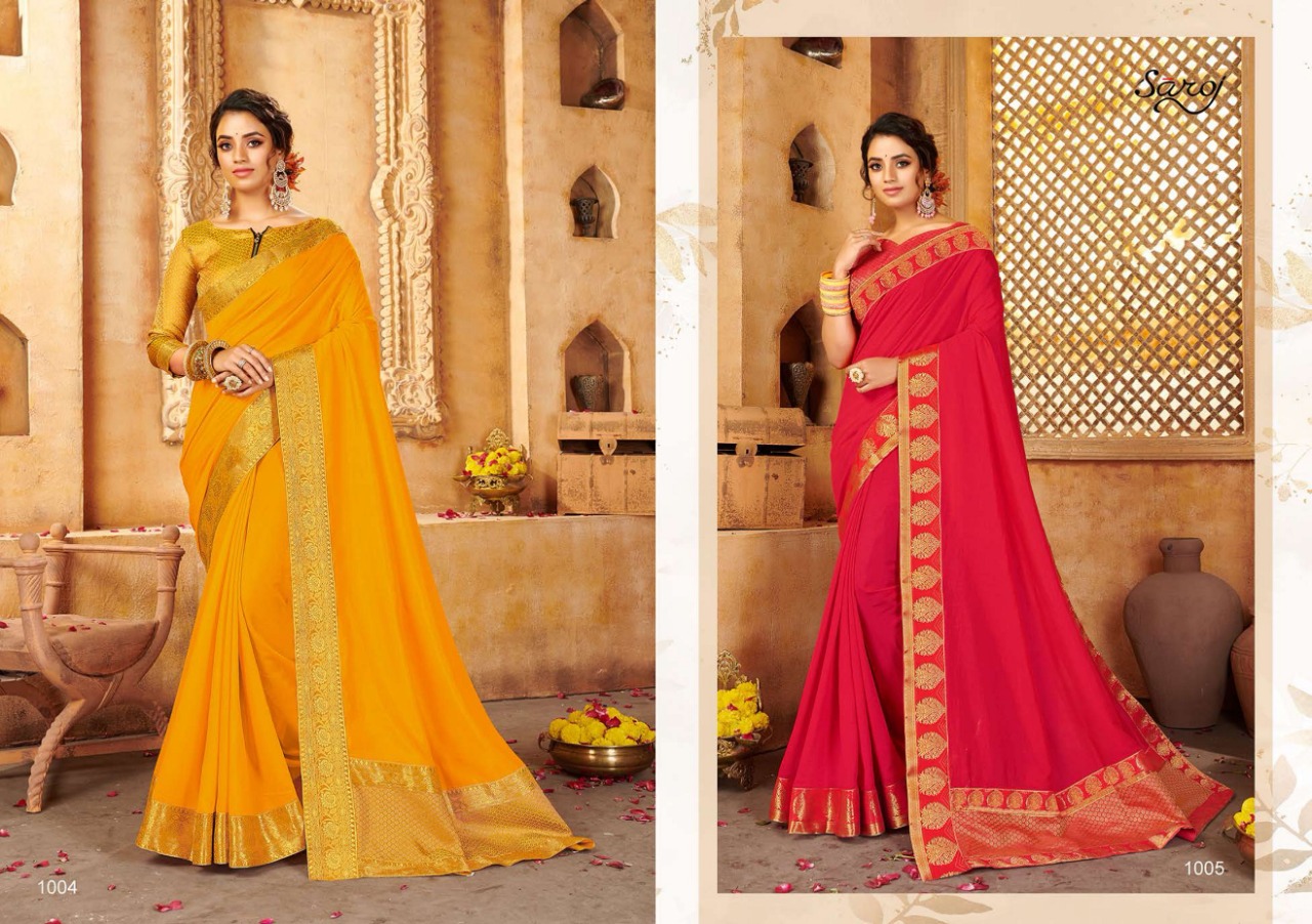 Saroj  Presents  Tabassum  Festive Wear Silk Sarees Collection