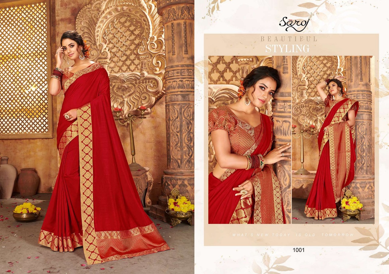 Saroj  Presents  Tabassum  Festive Wear Silk Sarees Collection
