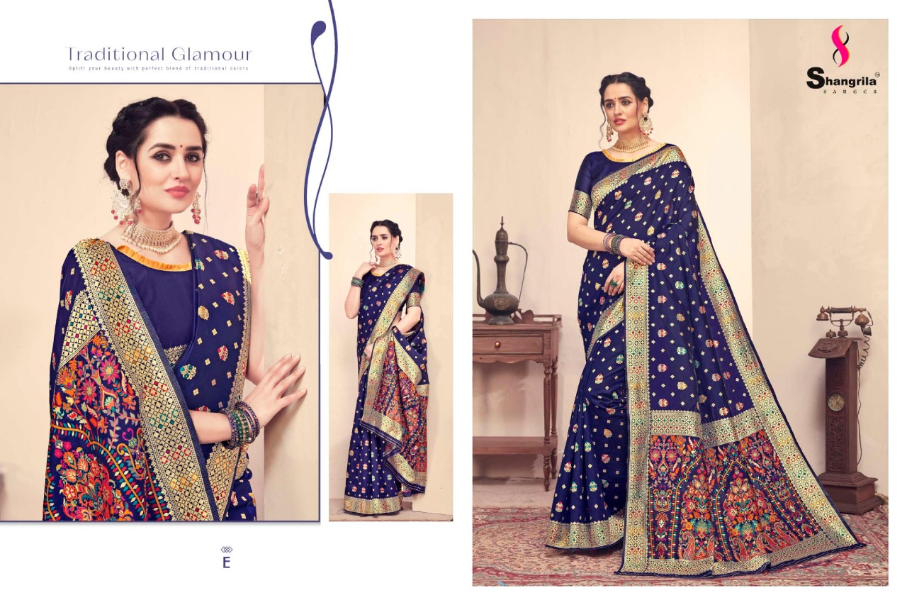 Shangrila Presents Handicraft Silk Sarees Collection