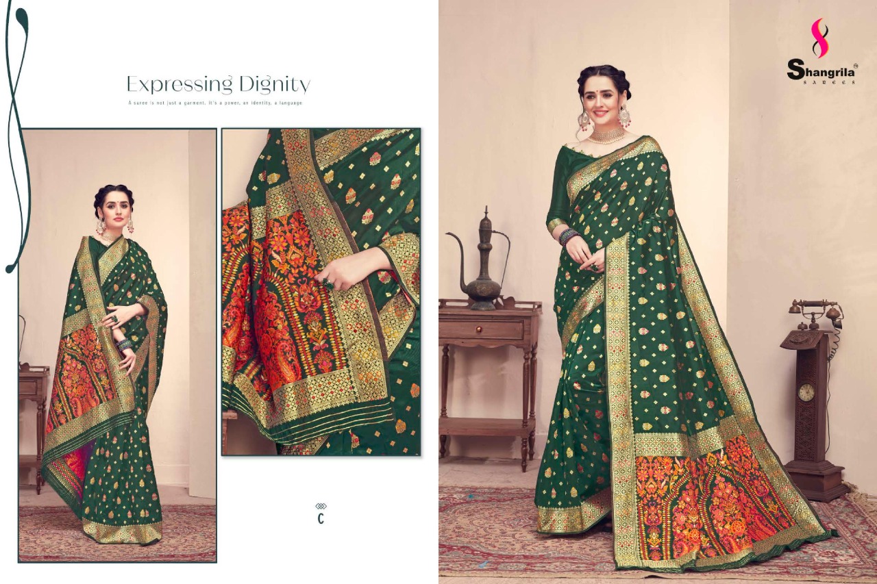 Shangrila Presents Handicraft Silk Sarees Collection