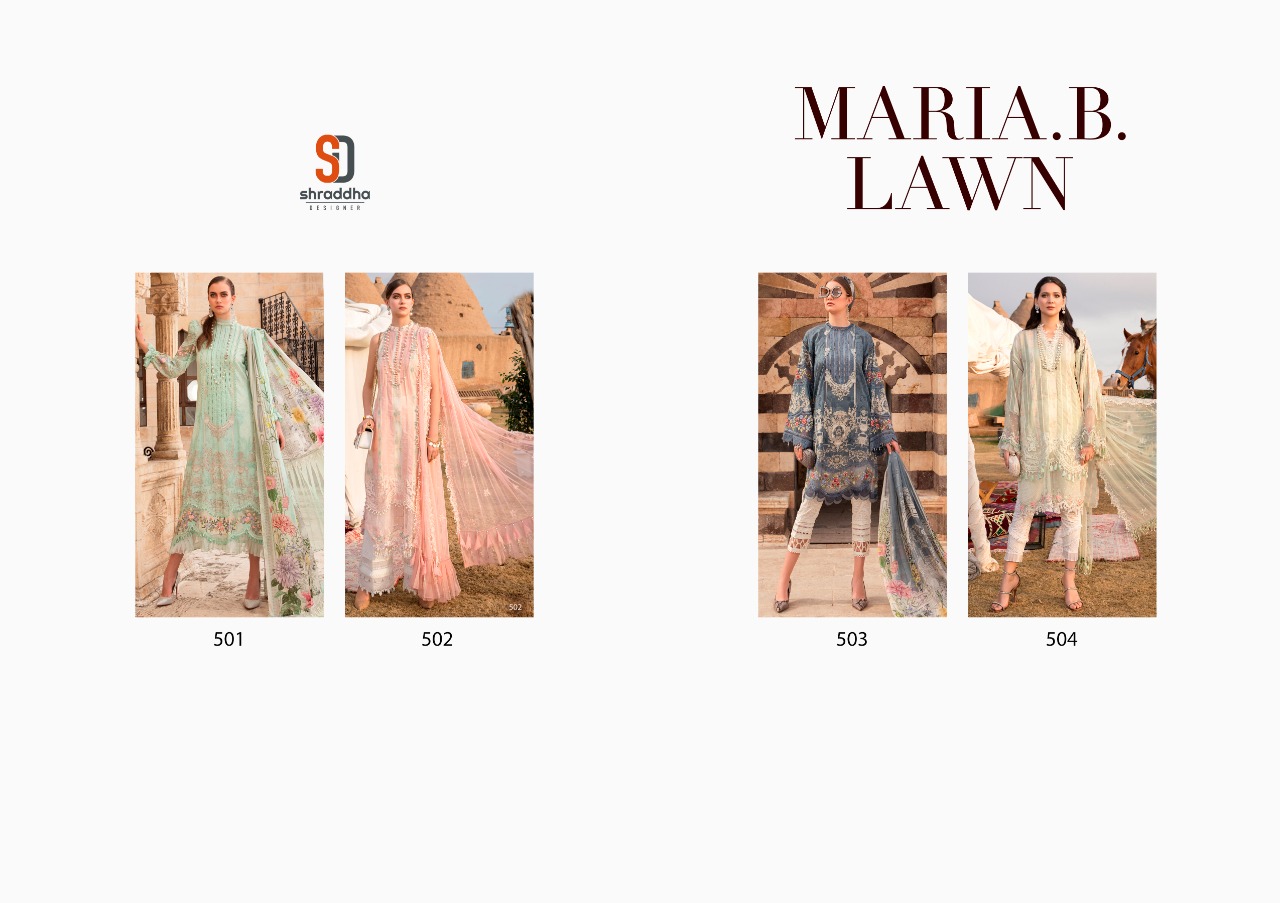 Shraddha Presents Maria B Lawn Vol 1 Pakistani Salwar Suits Collection