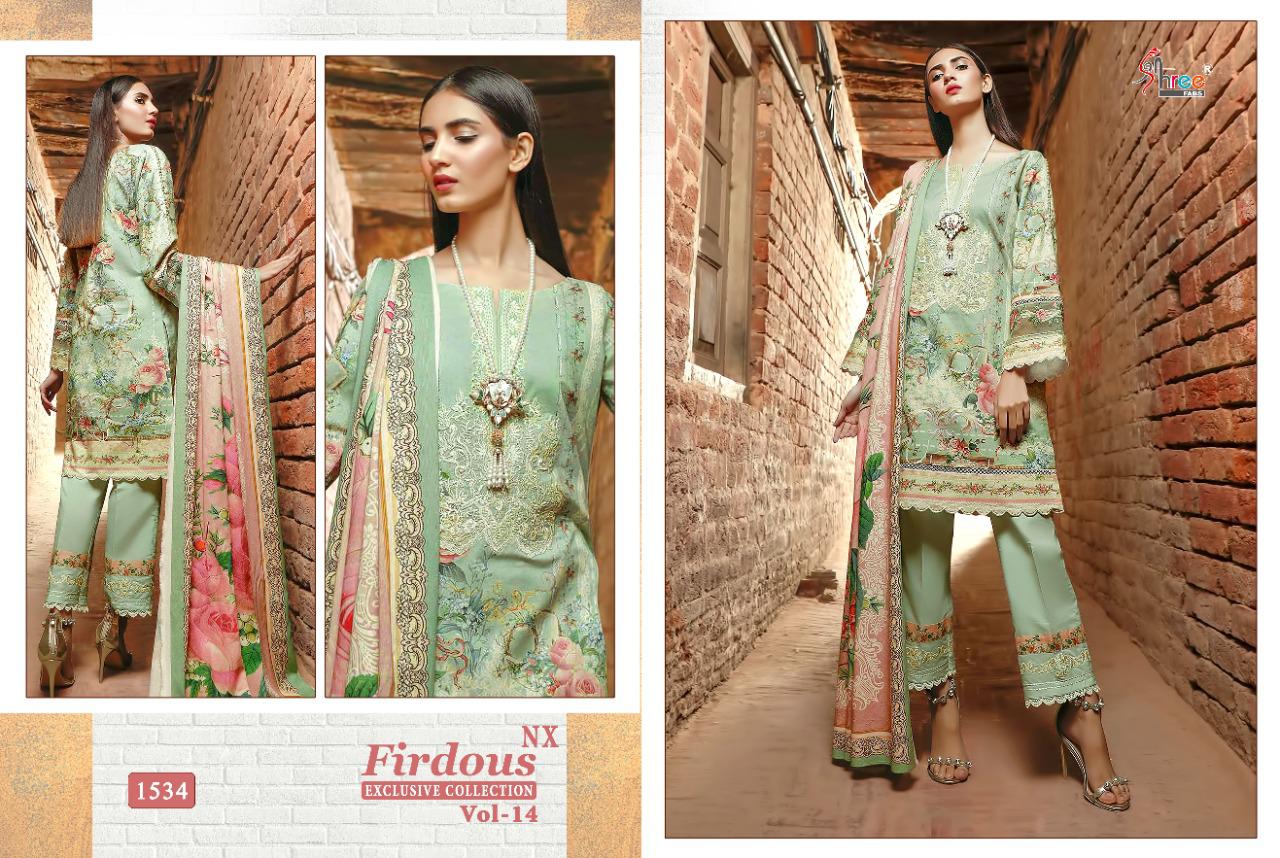 Shree Fab Presents Firdous Exclusive Collection Vol 14 Nx Pakistani Salwar Suits Collection