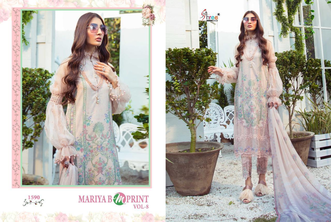 Shree Lunching Mariya B Mprint Vol 8 Pakistani Salwar Suits Collection