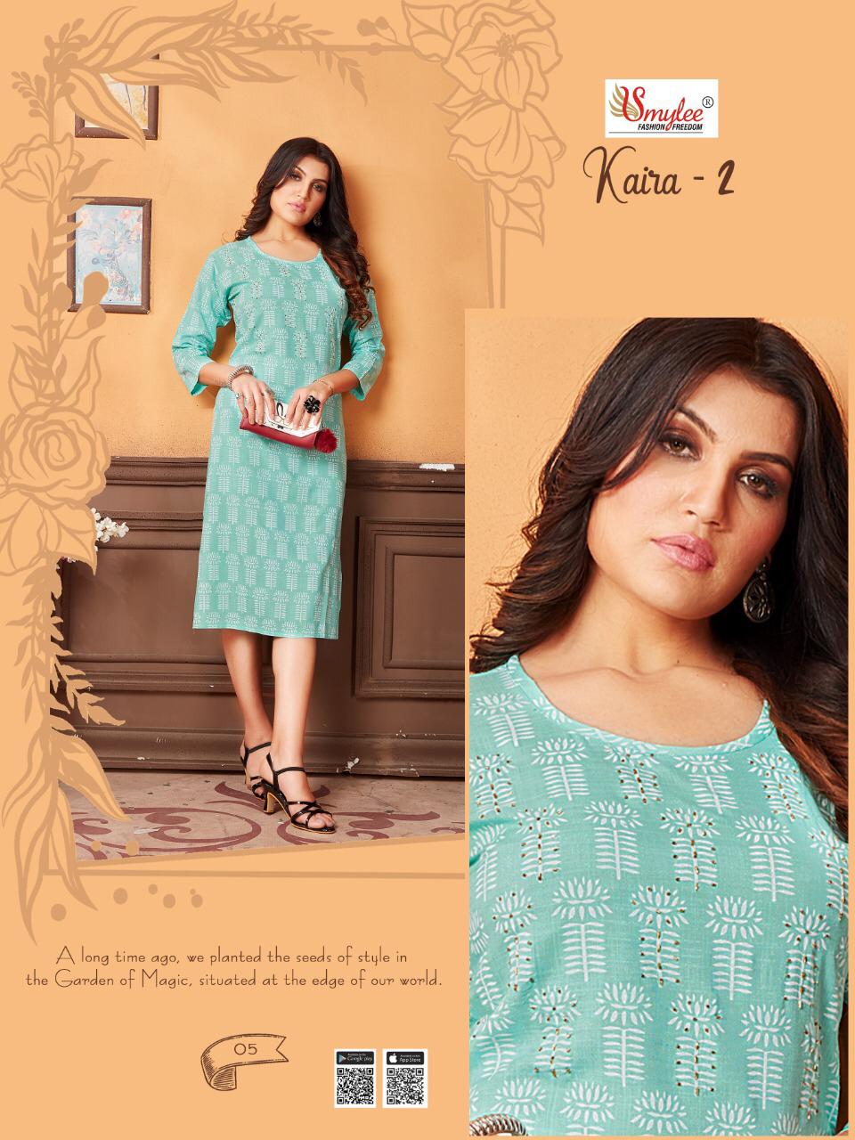 Smylee Buy Kaira Vol 2 Regular Wear  Printed Kurtis