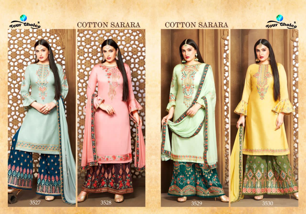 Y.c  Presents  Cotton Sarara Designer Dress Material Collection