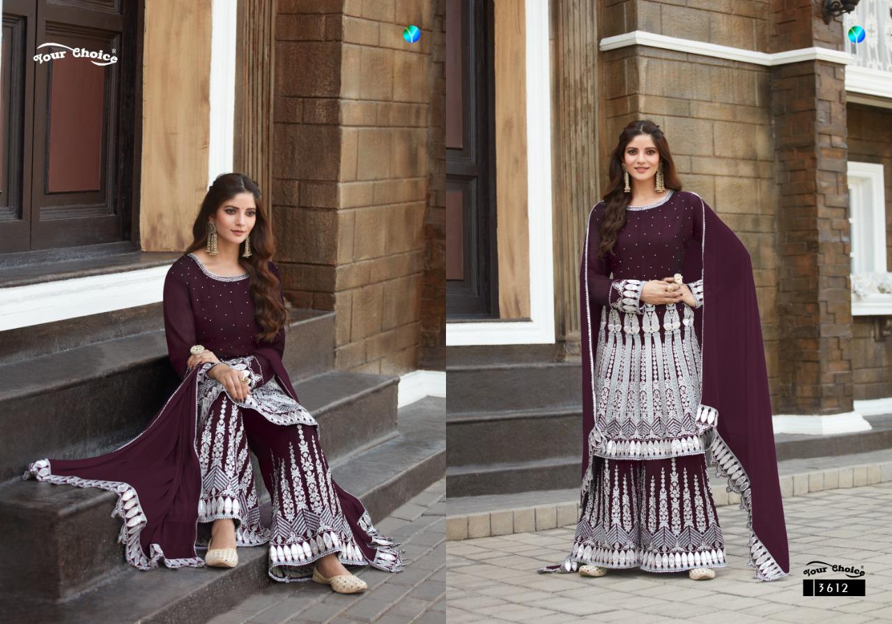 Y.c Presents Nazakat Georgette Designer Dress Material