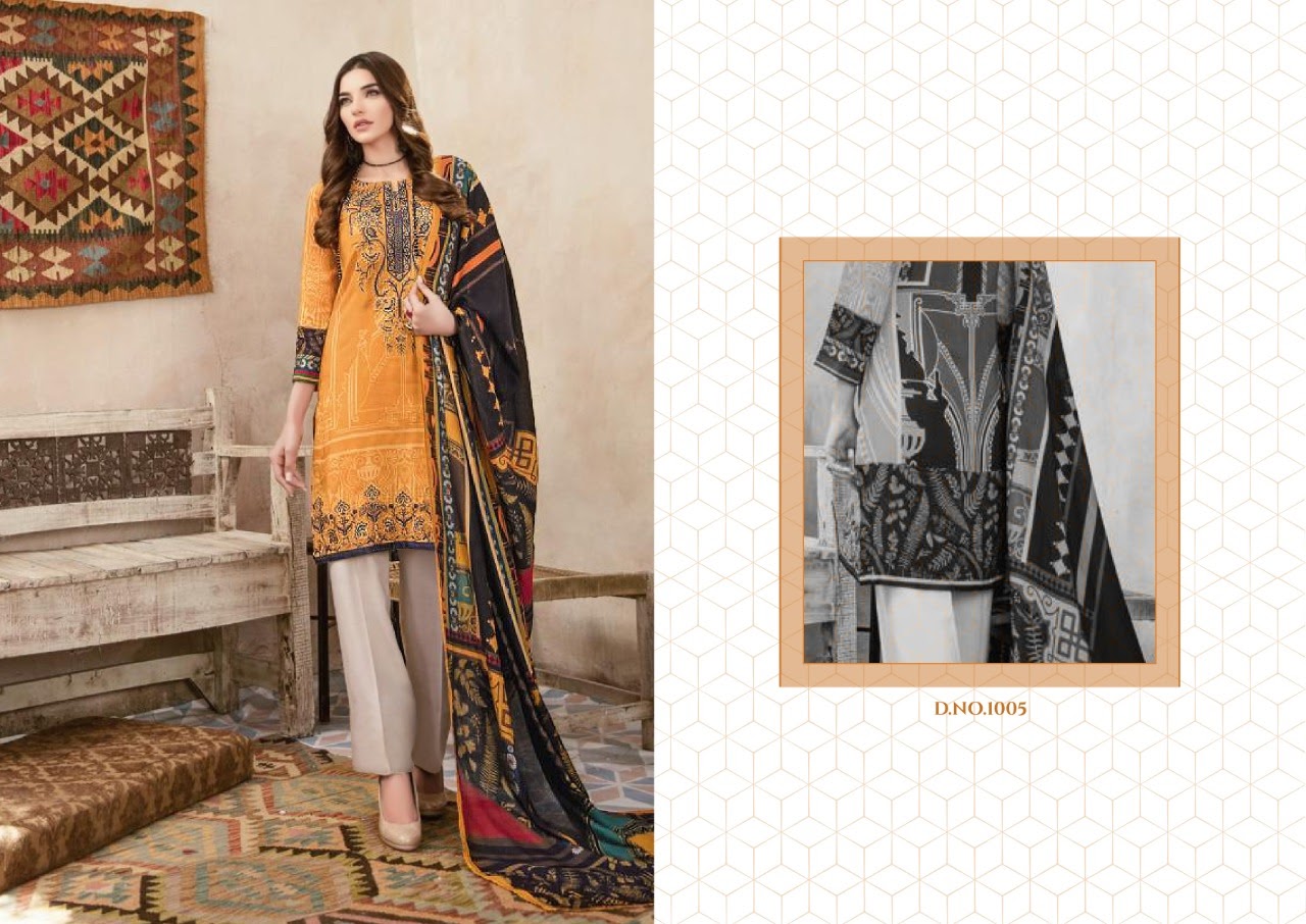 Yashika Presents  Mohterma Vol  1   Karachi Dress Material