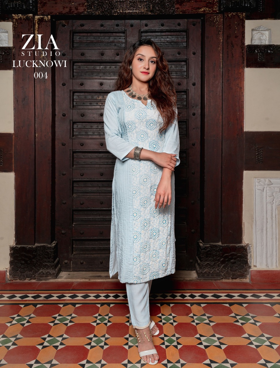 Zia Presents Lucknowi  Fancy Designer Kurtis Collection