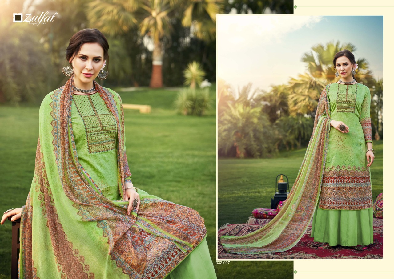 Zulfat Presents Hasrat Summer Dress  Pure Cotton Dress Material