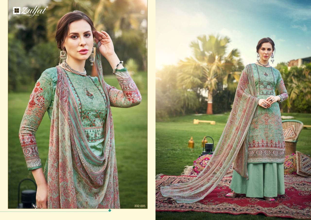 Zulfat Presents Hasrat Summer Dress  Pure Cotton Dress Material