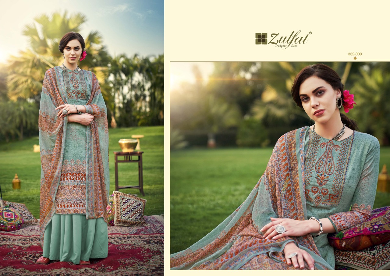 Zulfat Presents Hasrat Summer Dress  Pure Cotton Dress Material