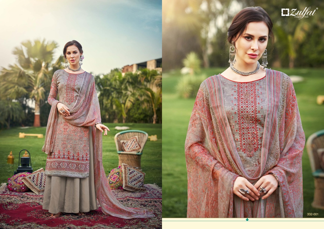 Zulfat Presents Hasrat Summer Dress  Pure Cotton Dress Material