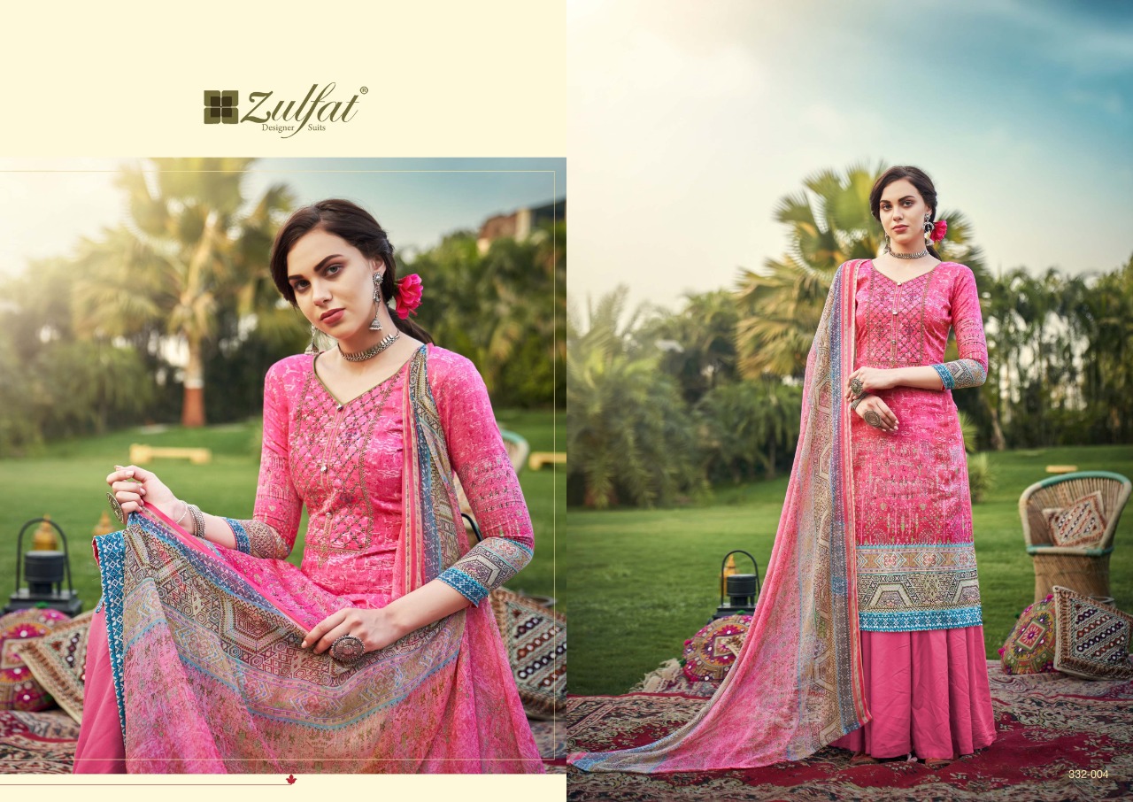 Zulfat Presents Hasrat Summer Dress  Pure Cotton Dress Material