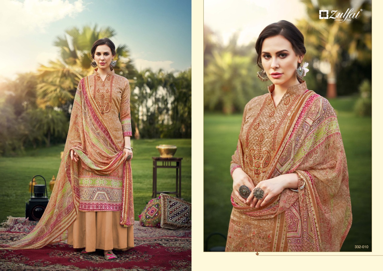 Zulfat Presents Hasrat Summer Dress  Pure Cotton Dress Material