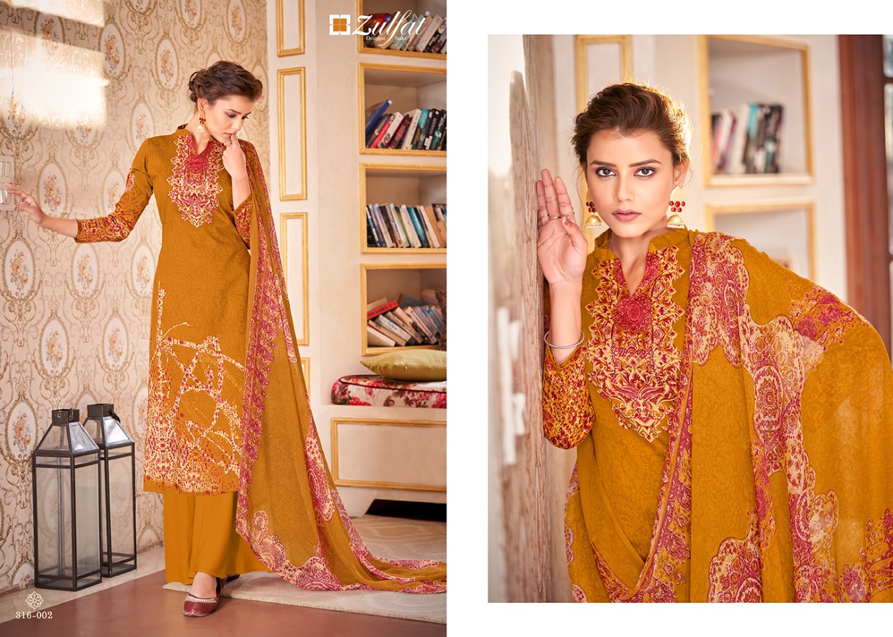 Zulfat  Presents  Antara Designer Dress Material