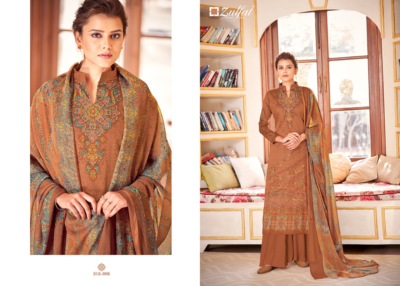 Zulfat  Presents  Antara Designer Dress Material