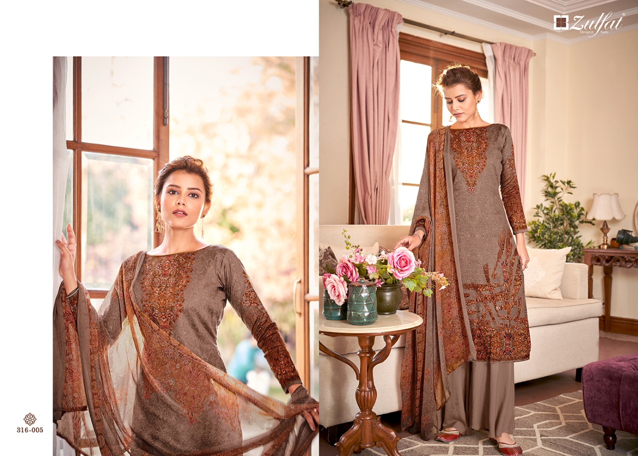 Zulfat  Presents  Antara Designer Dress Material