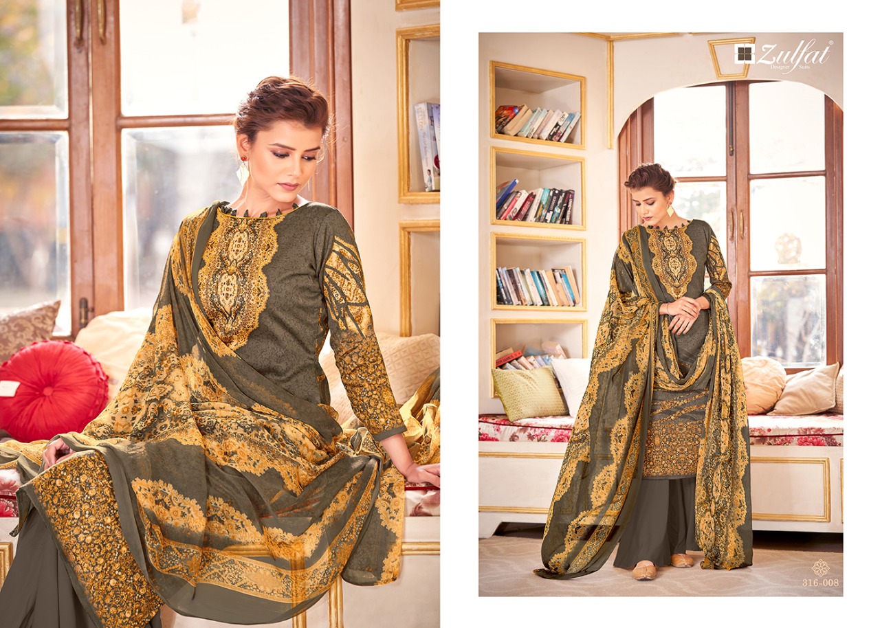 Zulfat  Presents  Antara Designer Dress Material