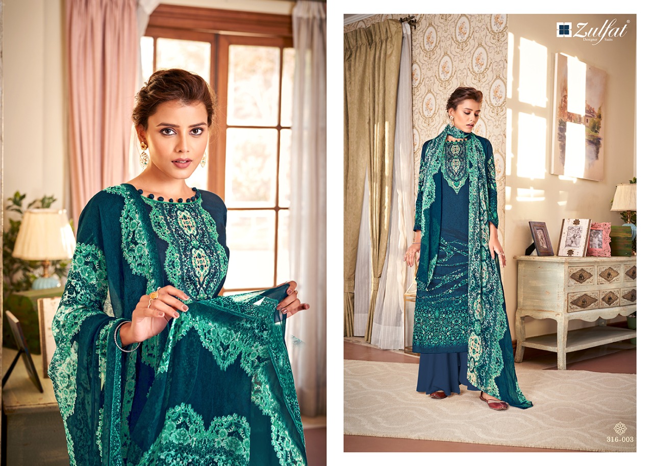 Zulfat  Presents  Antara Designer Dress Material