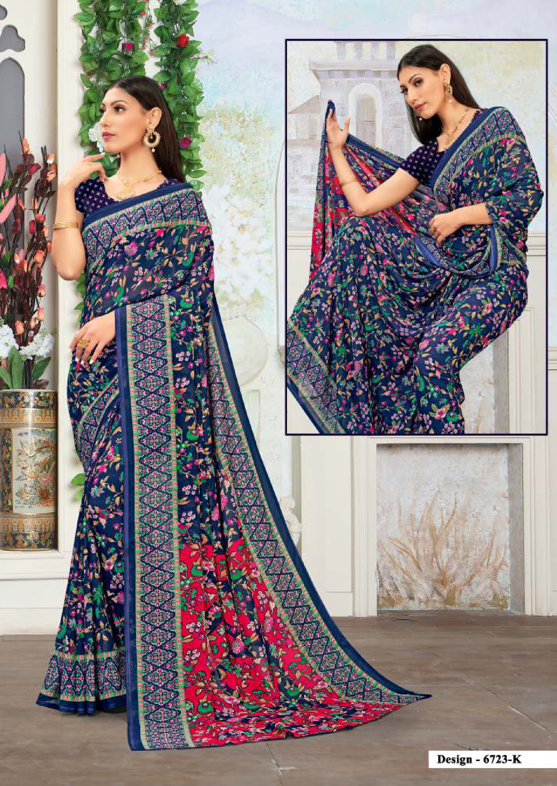 Kodas Presents Pankhuri Plus Vol 25 Printed Saree Collection