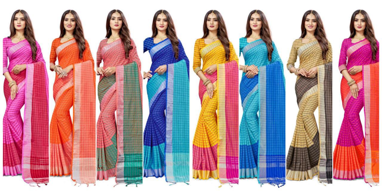 Sangam Presents Red Carpet Vol-6 Linen Cotton Sarees