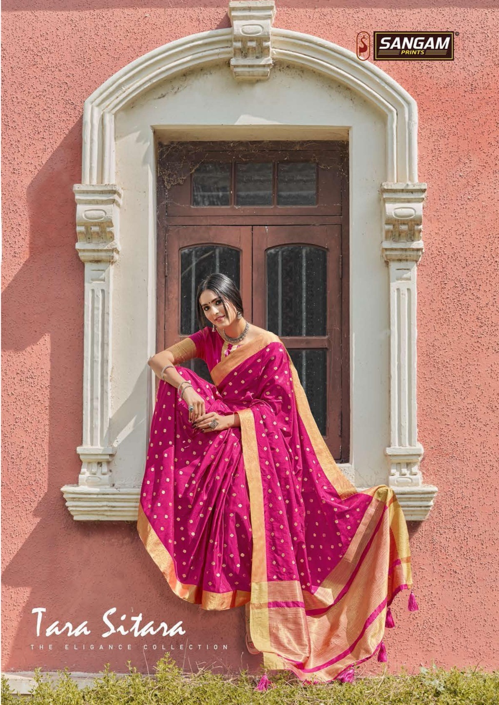 Sangam Presents Tara Sitara Vol-3 Handloom Silk Saree With Zari Weaving
