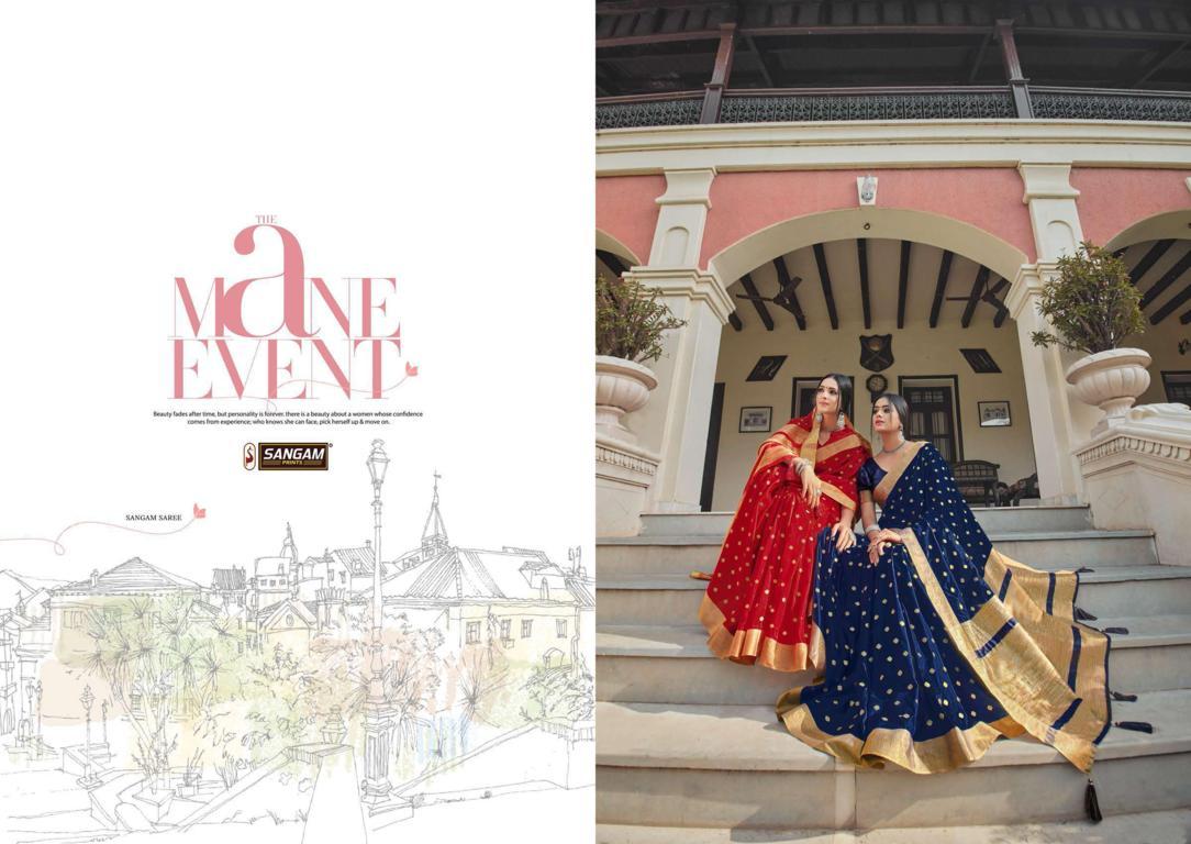 Sangam Presents Tara Sitara Vol-3 Handloom Silk Saree With Zari Weaving