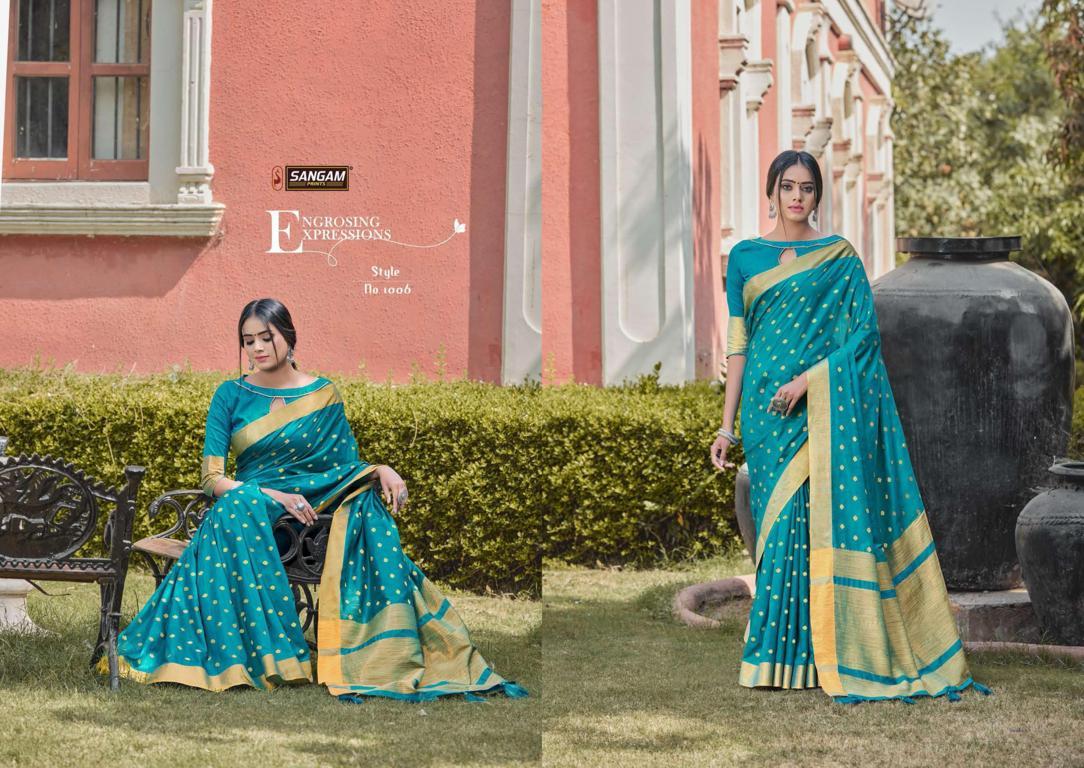 Sangam Presents Tara Sitara Vol-3 Handloom Silk Saree With Zari Weaving