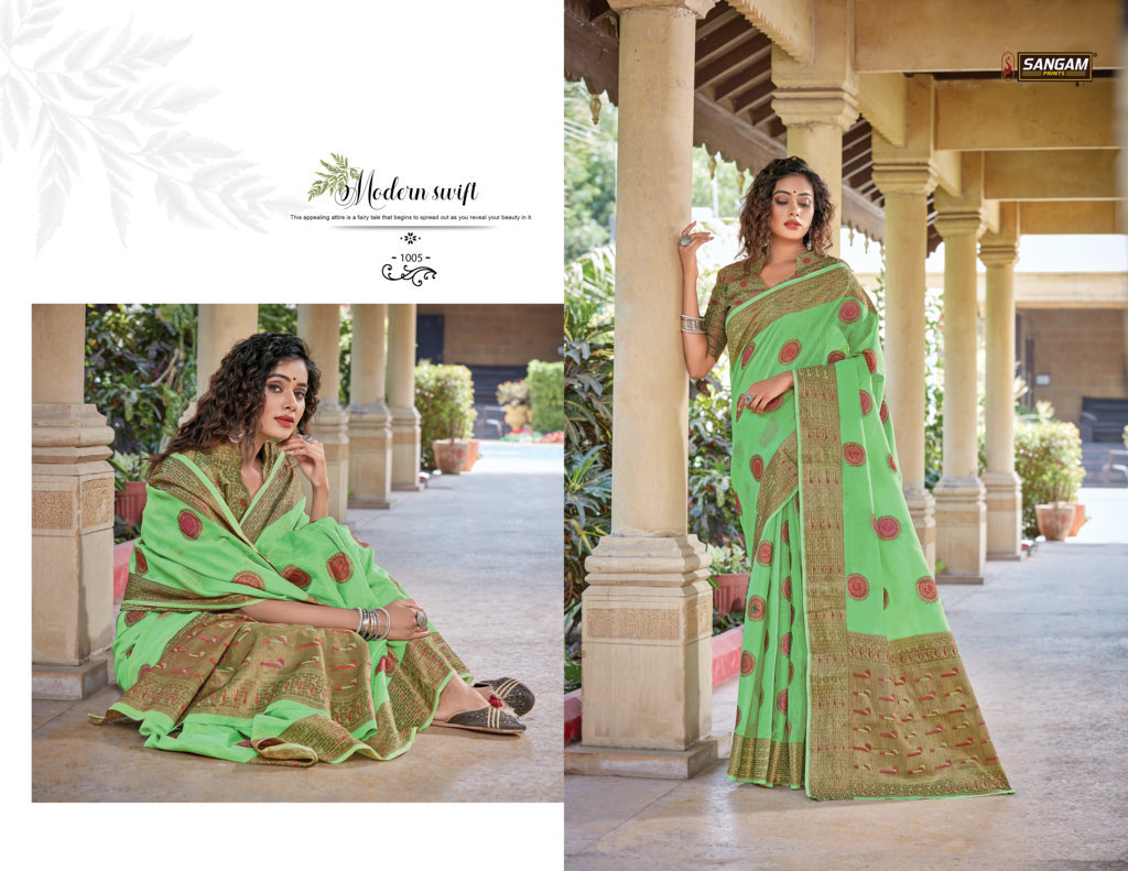 Sangam Presents Gautami Pure Handloom Cotton Sarees