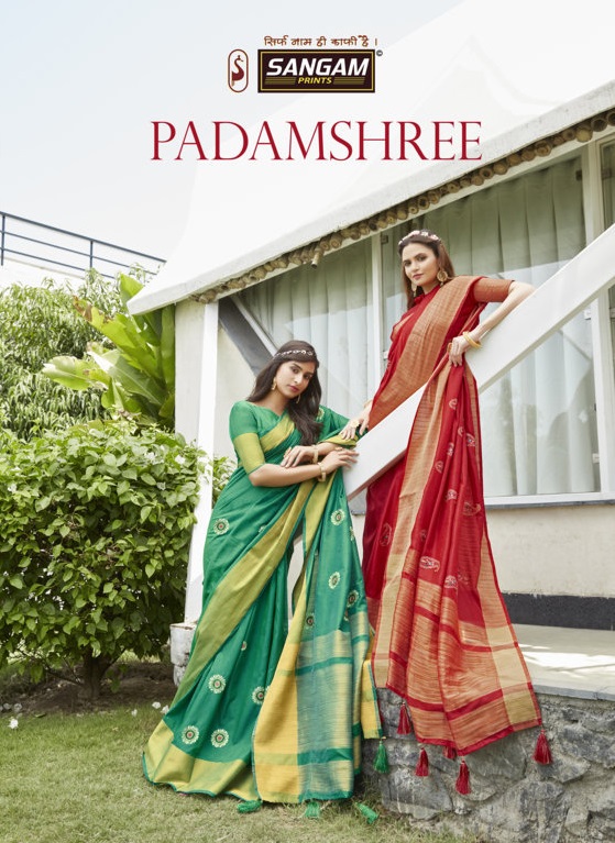 Sangam Presents Padamshree Handloom Silk Sarees