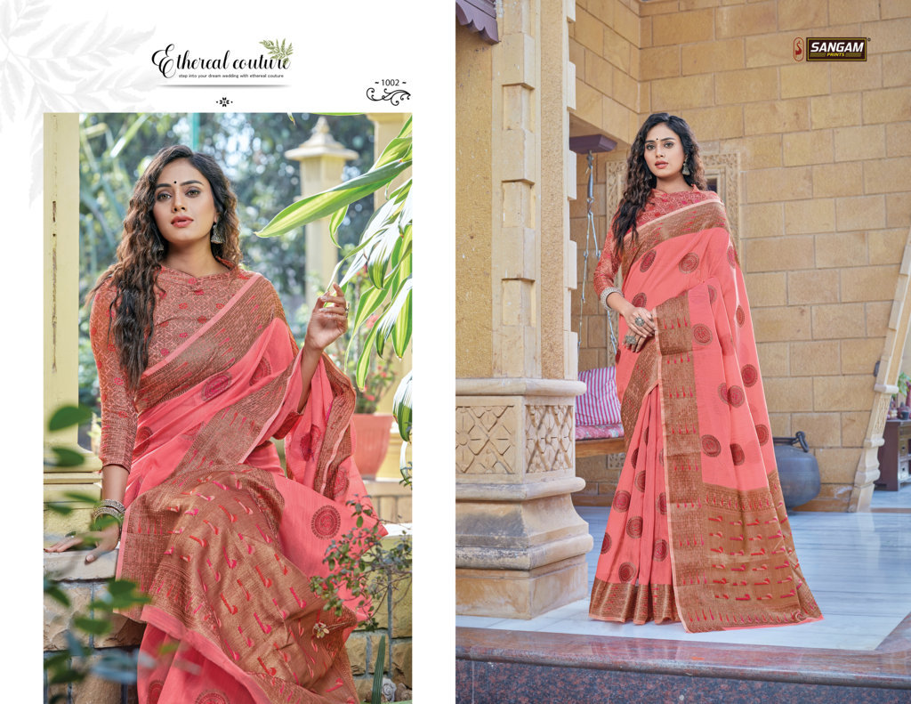 Sangam Presents Gautami Pure Handloom Cotton Sarees