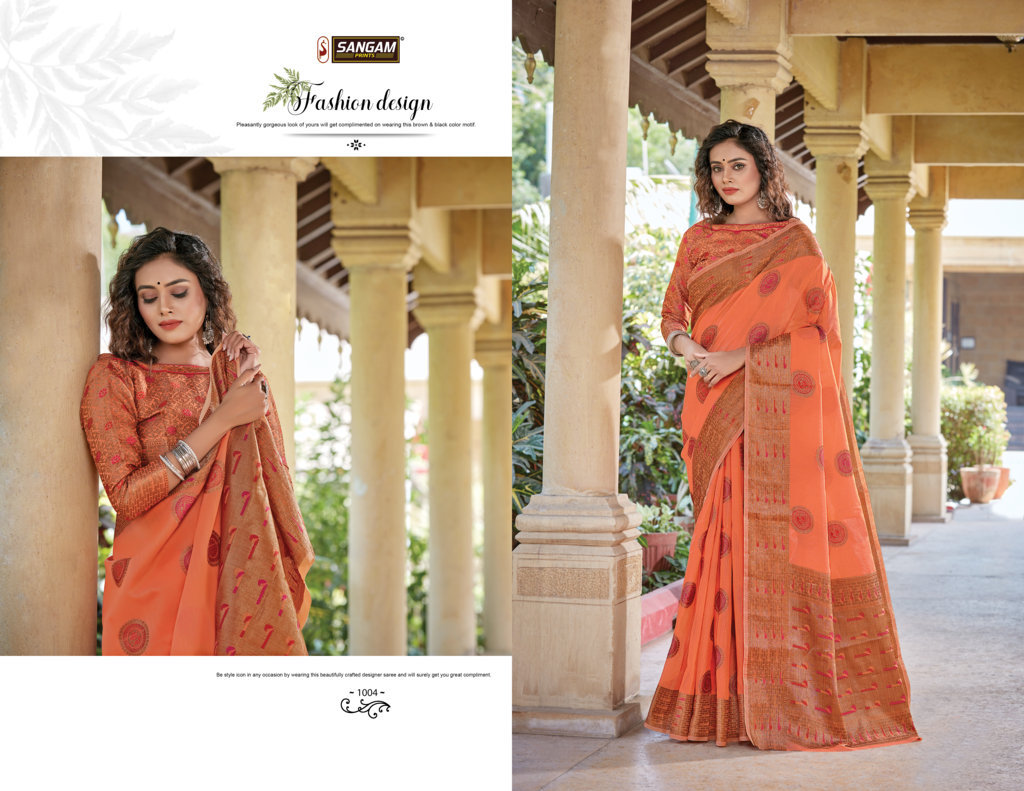 Sangam Presents Gautami Pure Handloom Cotton Sarees