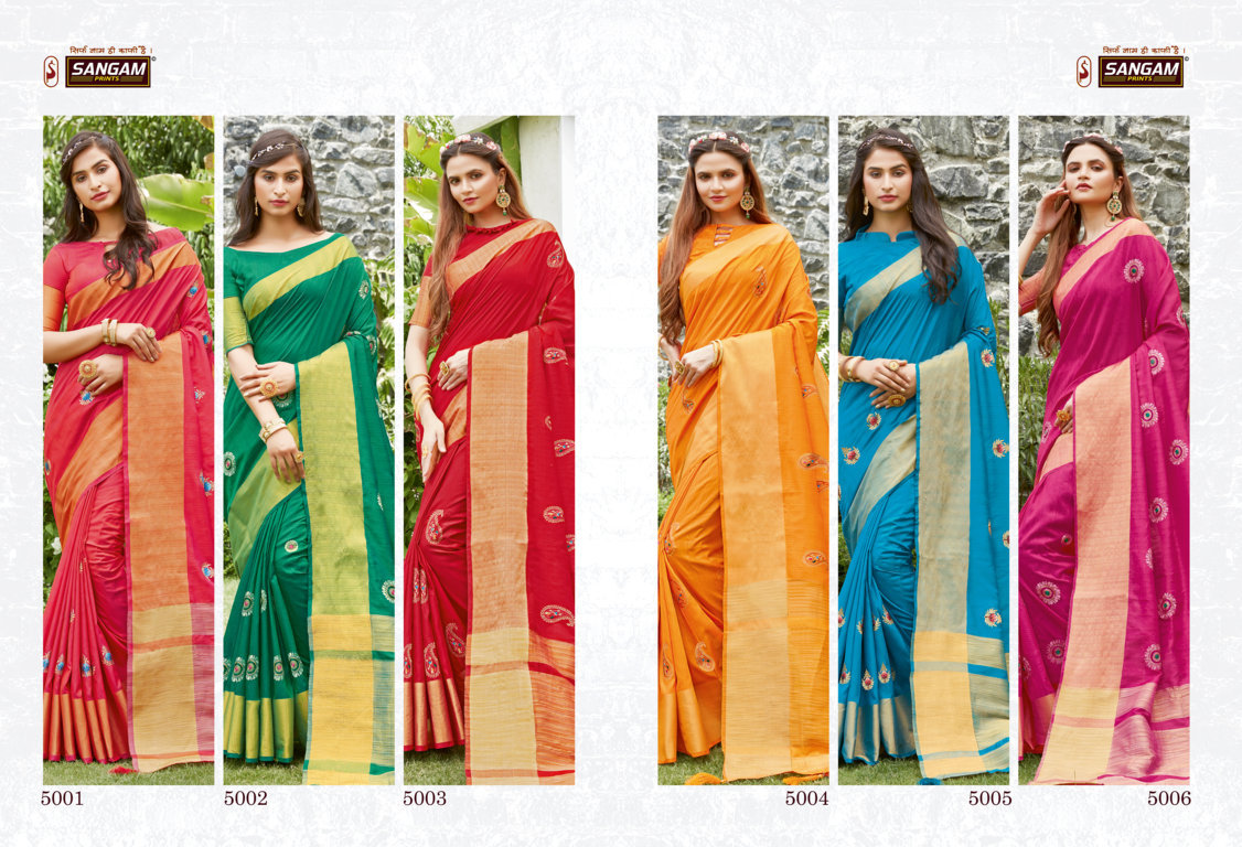 Sangam Presents Padamshree Handloom Silk Sarees