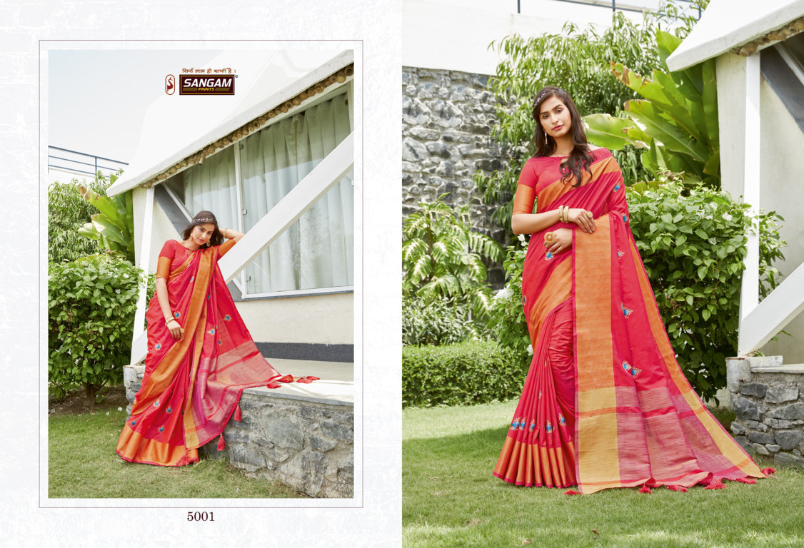 Sangam Presents Padamshree Handloom Silk Sarees