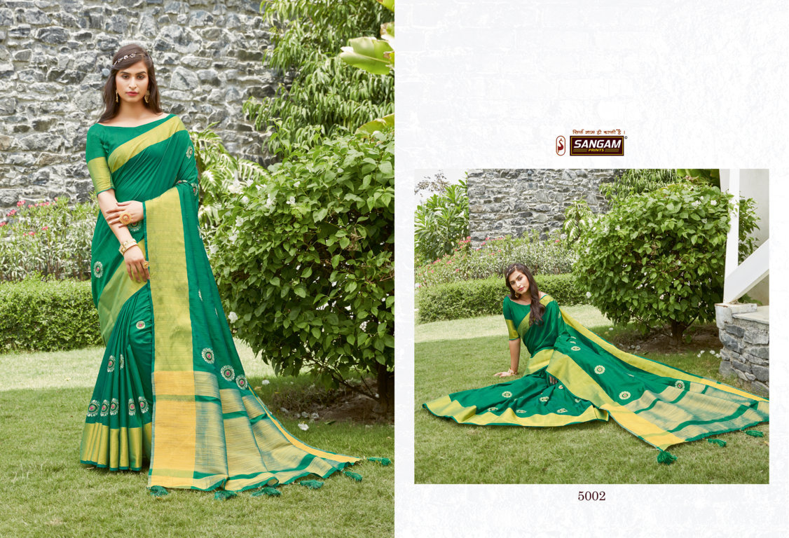 Sangam Presents Padamshree Handloom Silk Sarees