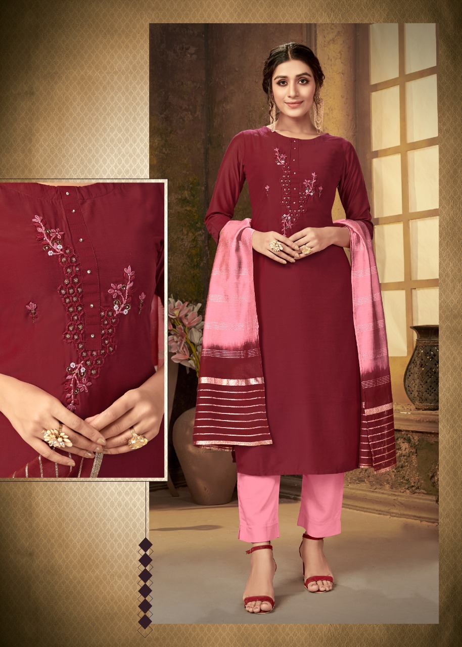4 Colours Pulseberry Ladies Readymade Kurtis Online Shopping