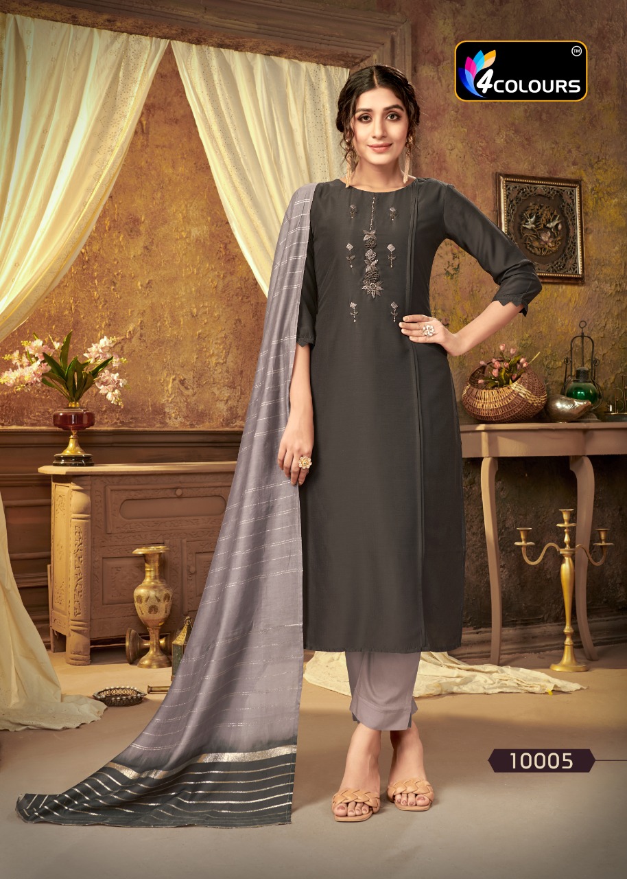4 Colours Pulseberry Ladies Readymade Kurtis Online Shopping