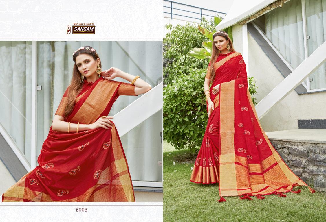 Sangam Presents Padamshree Handloom Silk Sarees