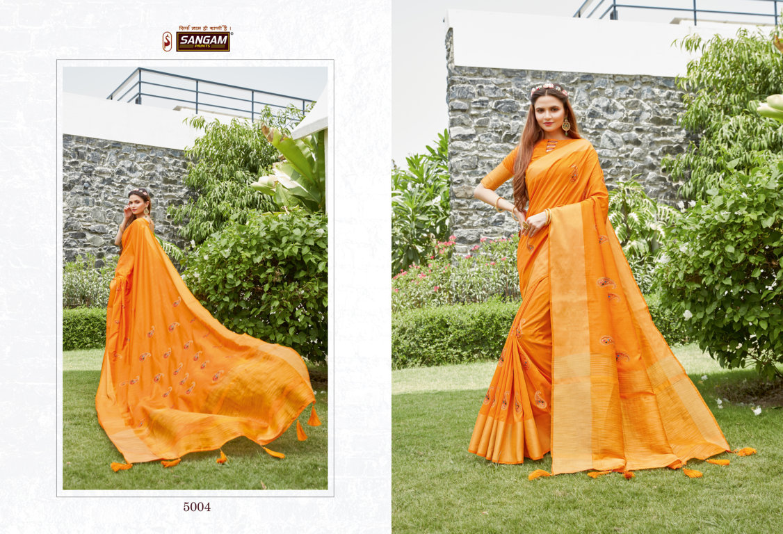 Sangam Presents Padamshree Handloom Silk Sarees