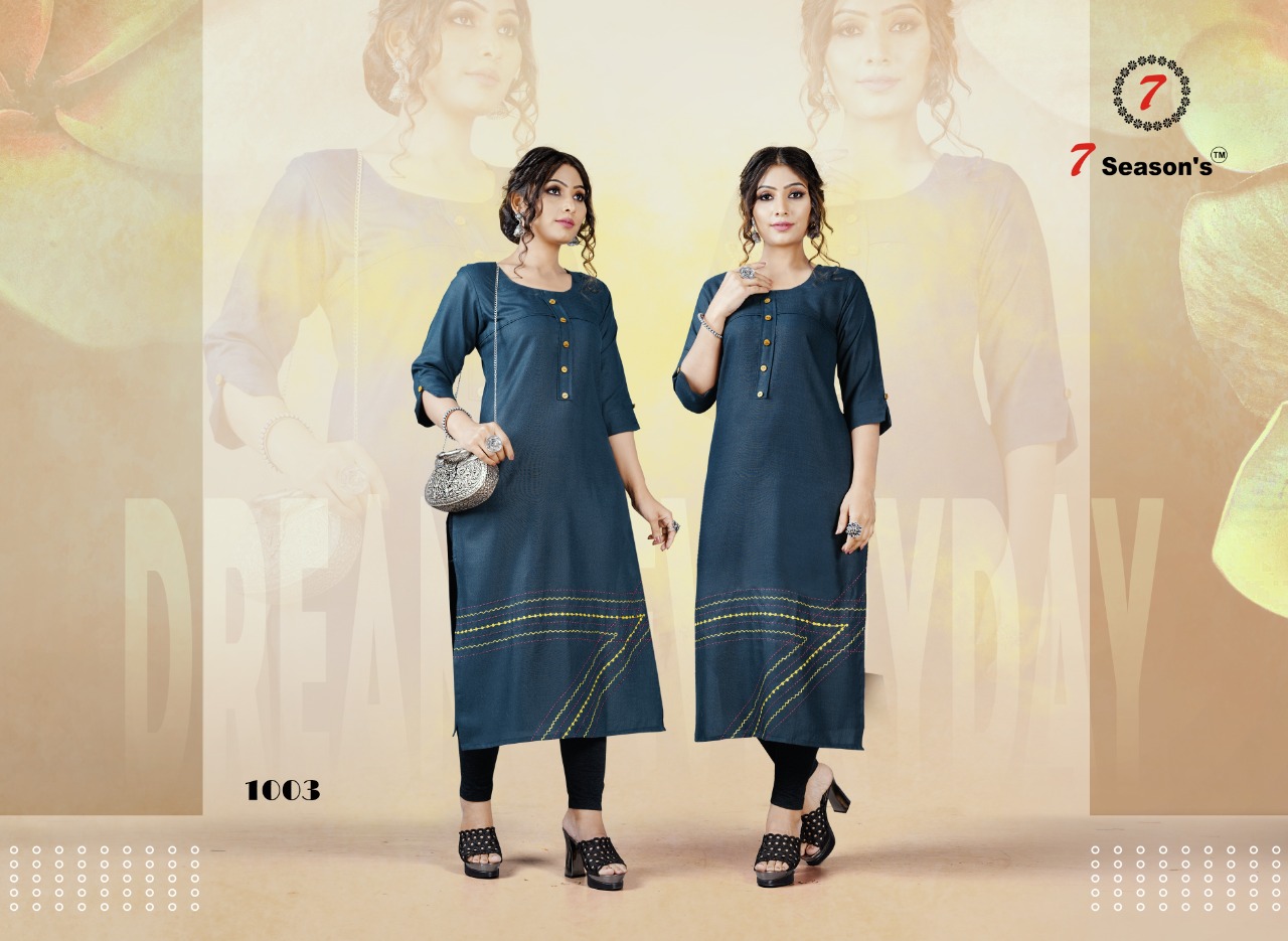 7season's Harmony Cotton Kurtis Wholesale In Surat