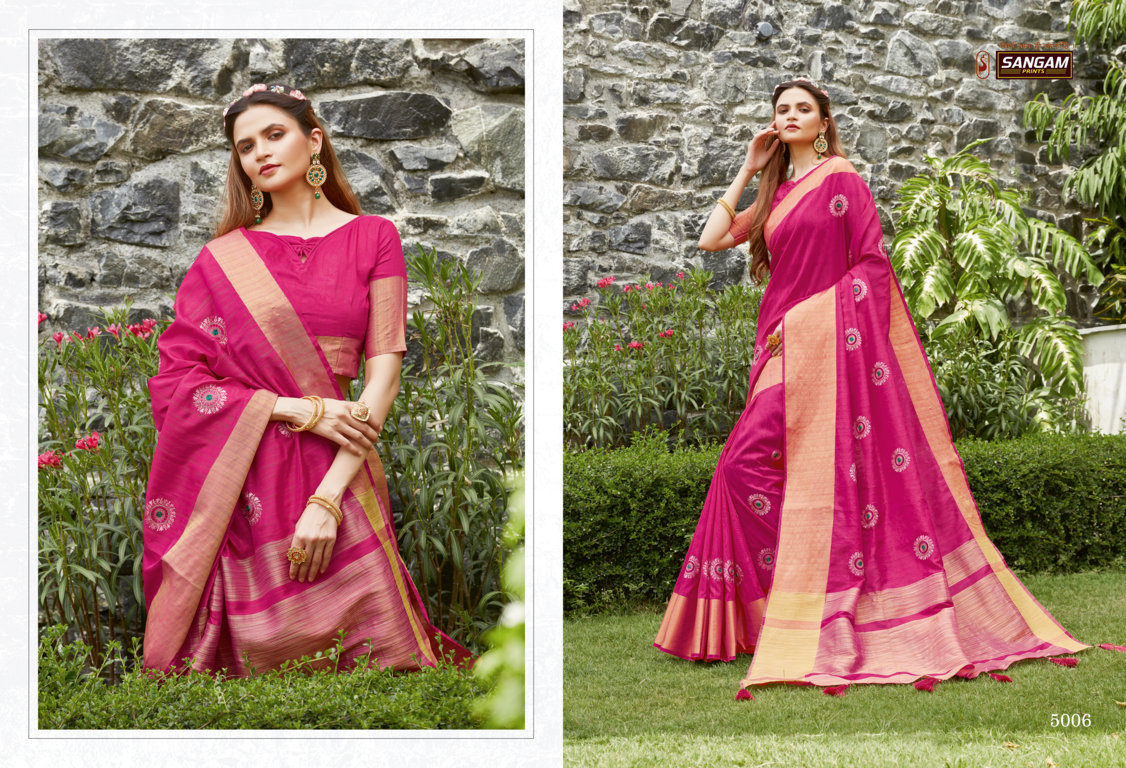 Sangam Presents Padamshree Handloom Silk Sarees