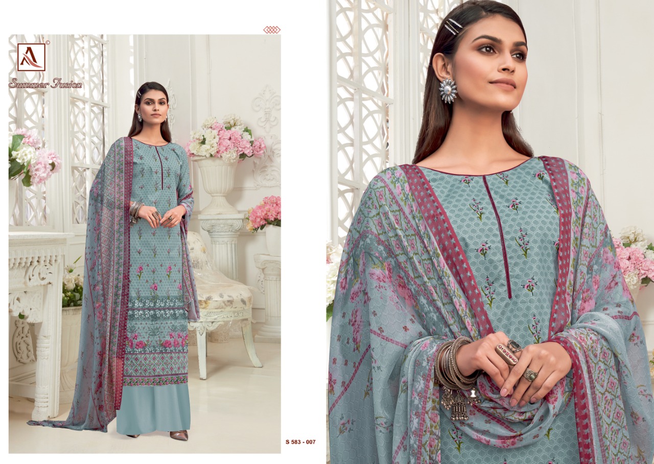 Alok Summer Fusion Pure Cotton Handloom Dress Material 2021