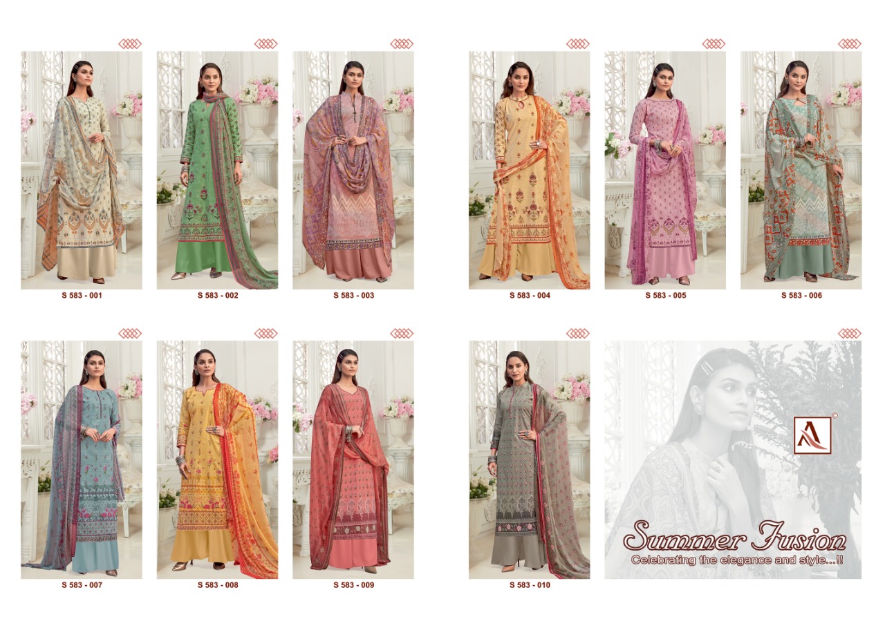 Alok Summer Fusion Pure Cotton Handloom Dress Material 2021