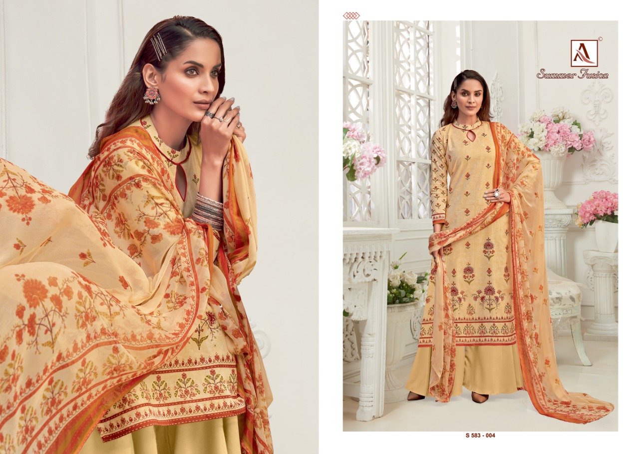 Alok Summer Fusion Pure Cotton Handloom Dress Material 2021